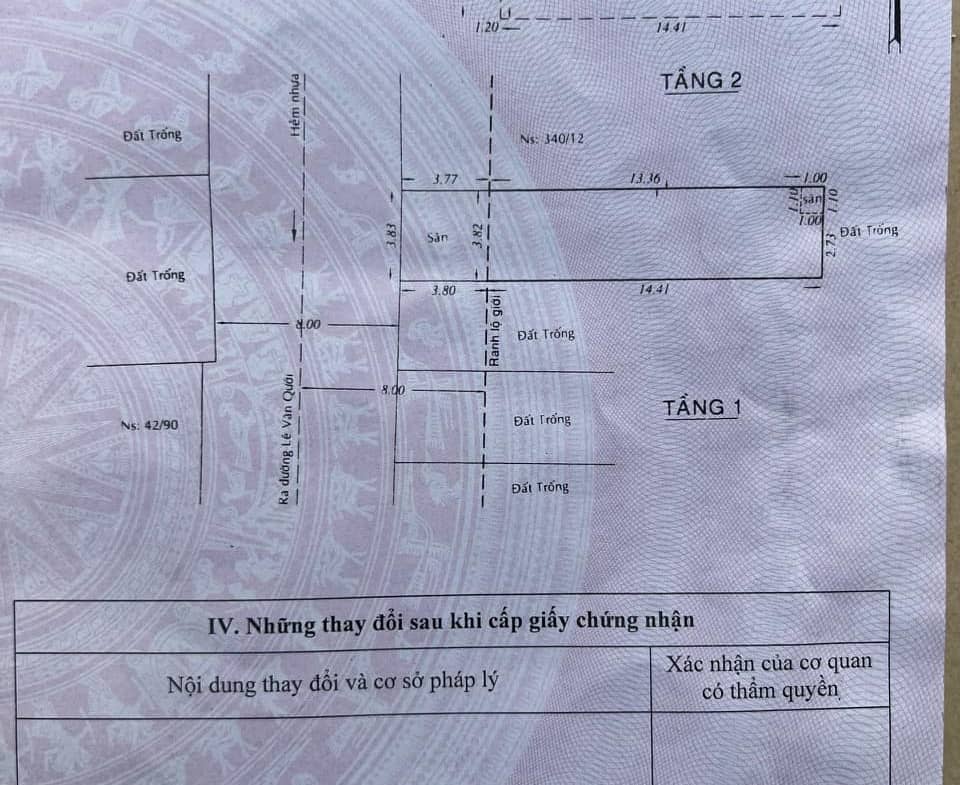 Nhà hẻm 340/10E Lê Văn Quới p. Bình Hưng Hòa A 4×17 2 tầng 2 phòng