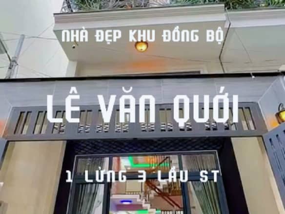 Nhà Đẹp khu đồng bộ Lê Văn Quới Giáp Quận Tân Phú 8 NHA DEP KHU DONG BO LE VAN QUOI 4X16 Cover