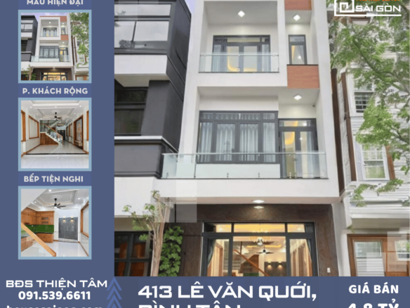 413 LE VAN QUOI BINH TAN 4X13 3 TANG 4 TY 5